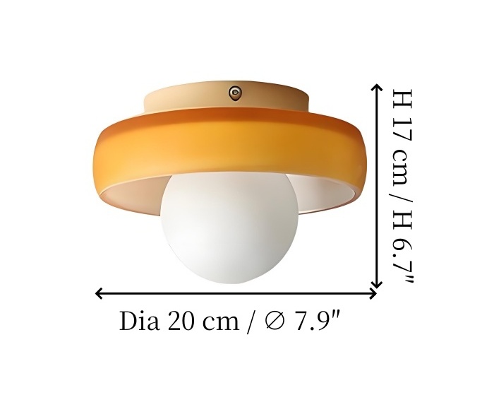 Productgrootte van de plafondlamp