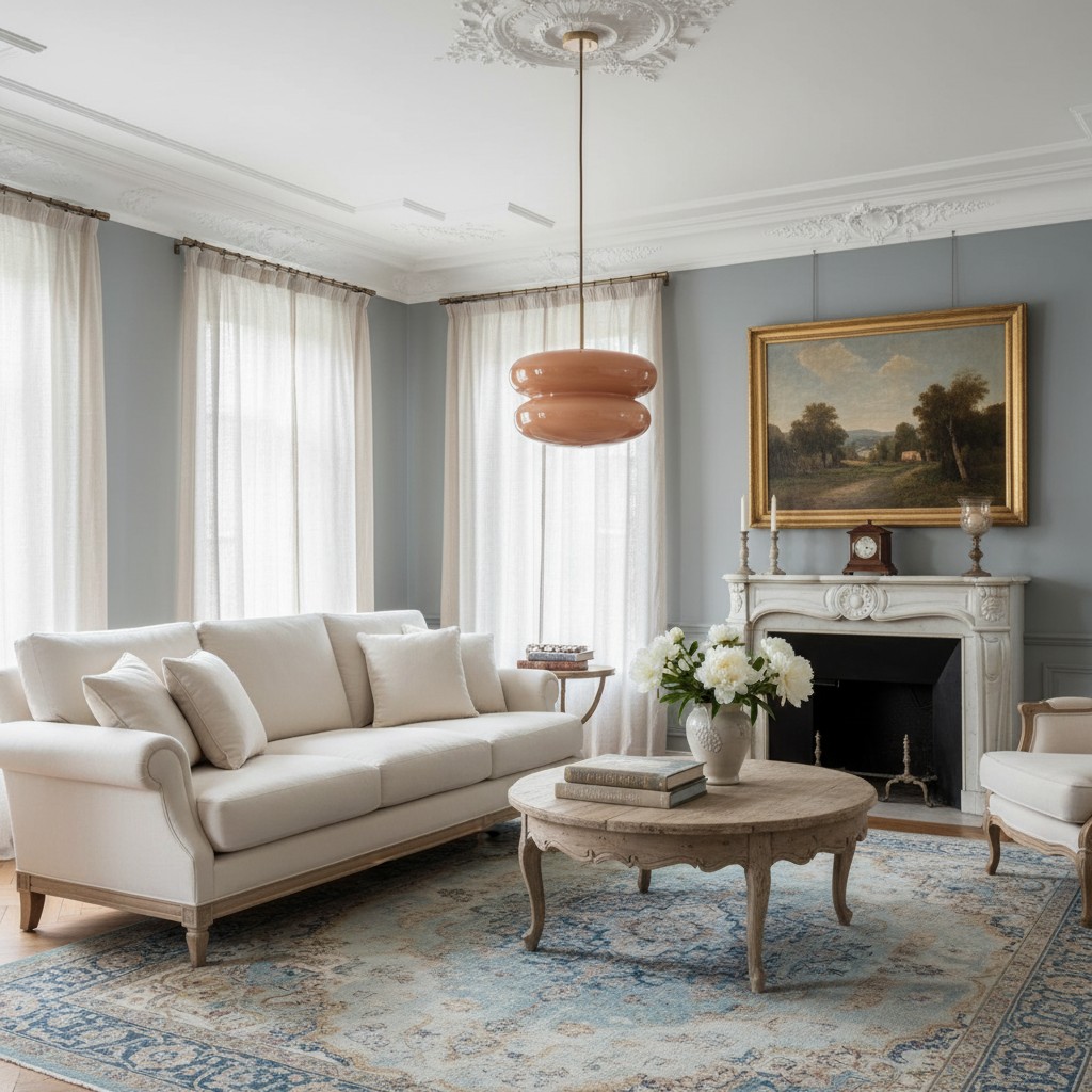 Hanglamp in woonkamer