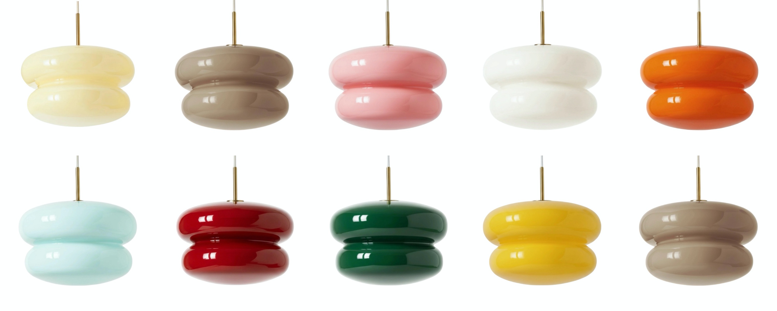Kleurenweergave van de opaal glazen hanglamp