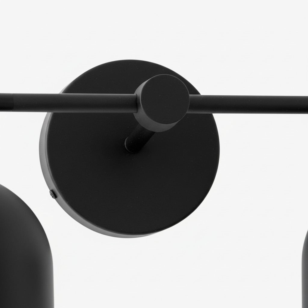 Detailweergave wandplaat en arm