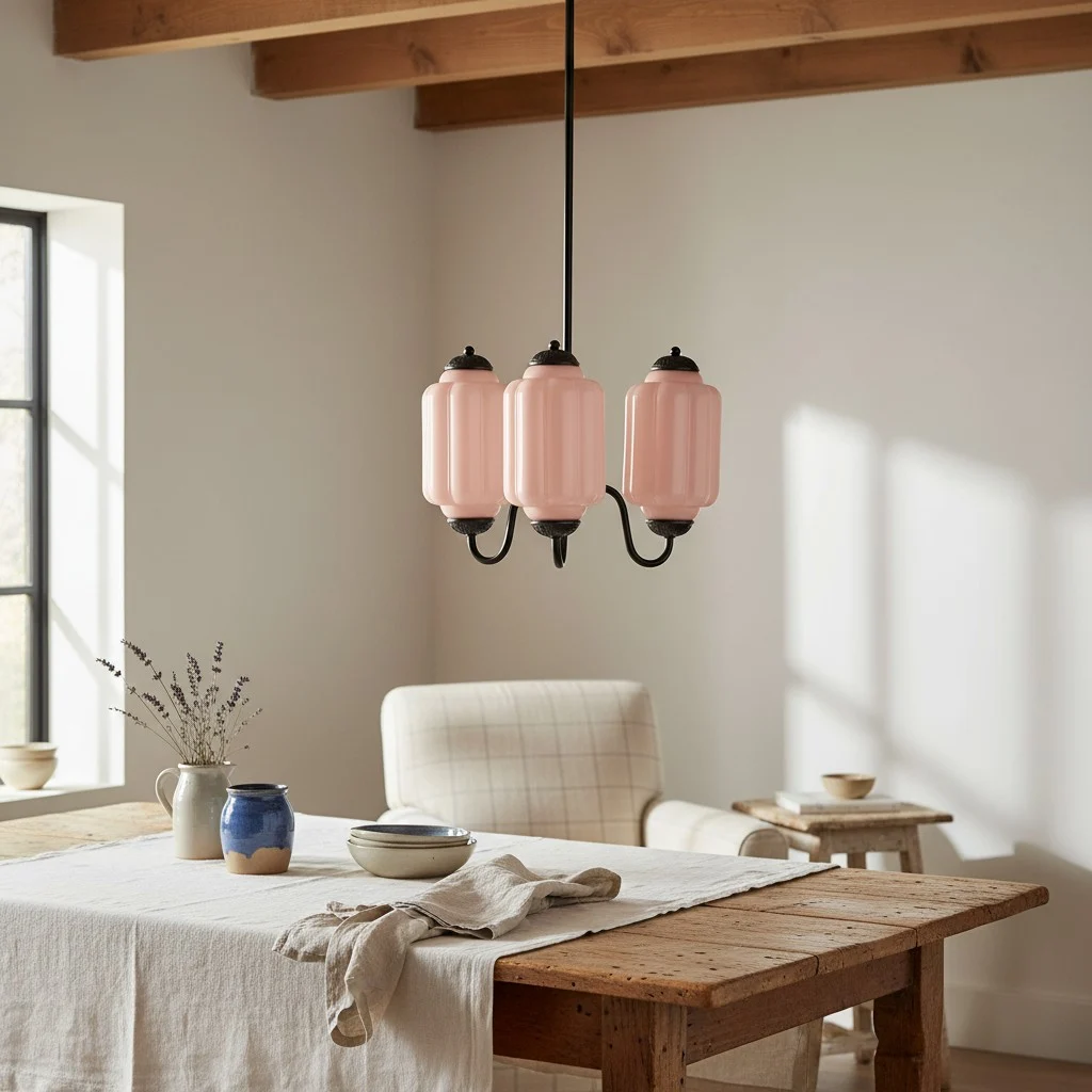 Eloise hanglamp boven een eettafel