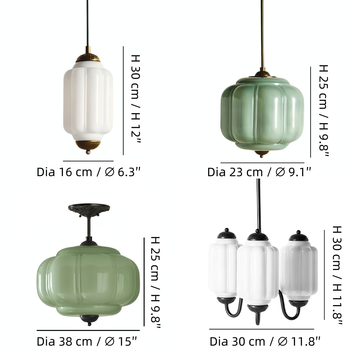 Productafmetingen van de Eloise hanglamp