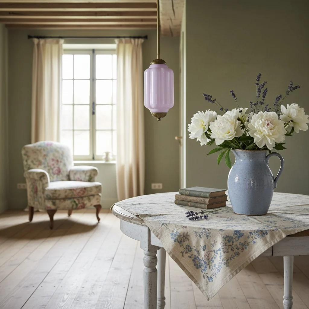 Eloise hanglamp in een vintage interieur