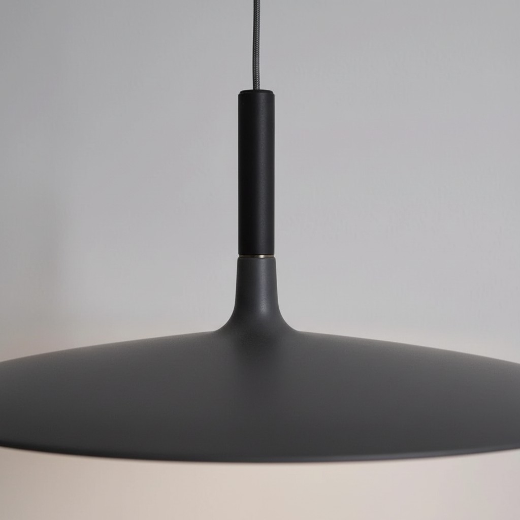 Detailweergave van de bovenkant van de hanglamp