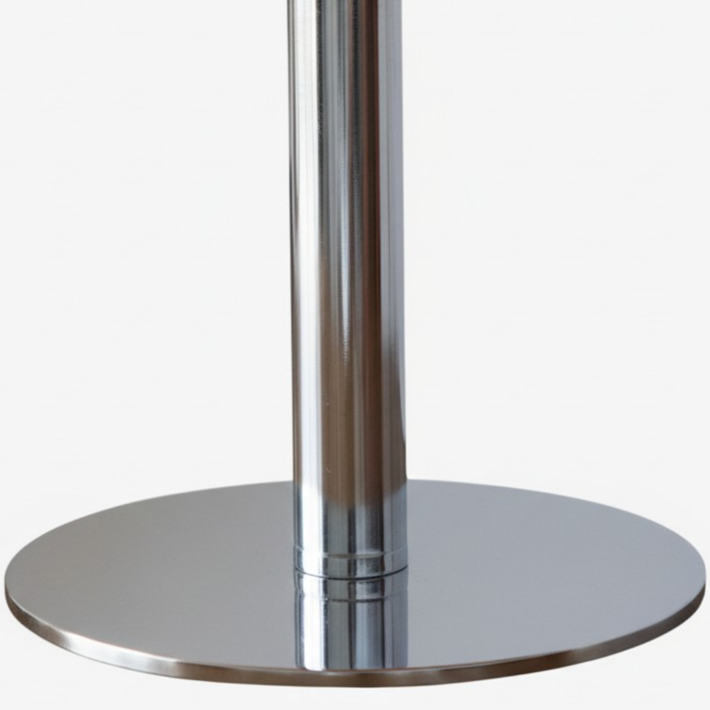 Detail van de metalen afwerking