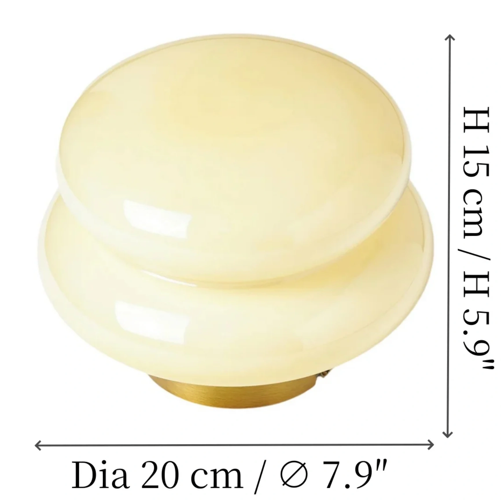 Productafmetingen van de opaalglas wandlamp
