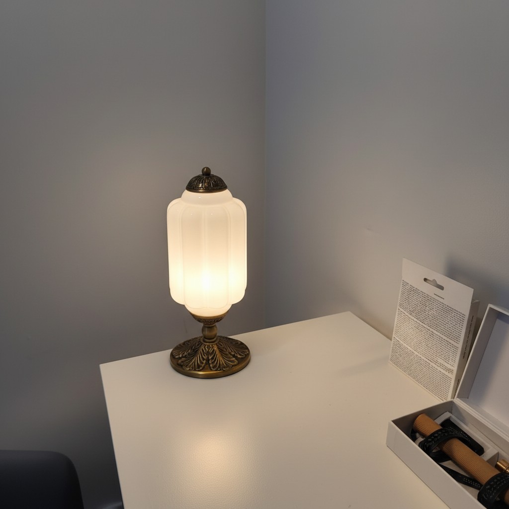 Fotorecensie van de Eloise tafellamp op een tafel