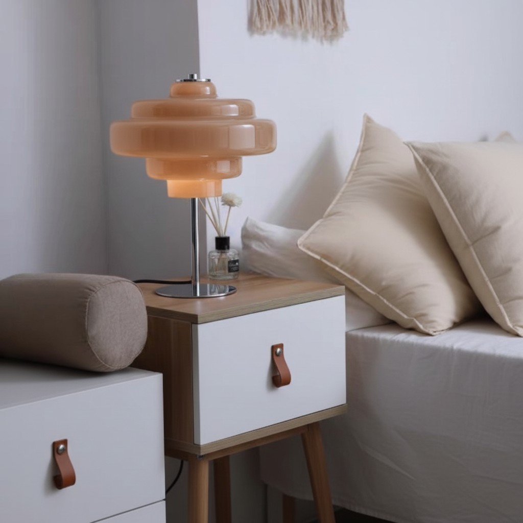 Fotorecensie van Koloro lamp naast een bed