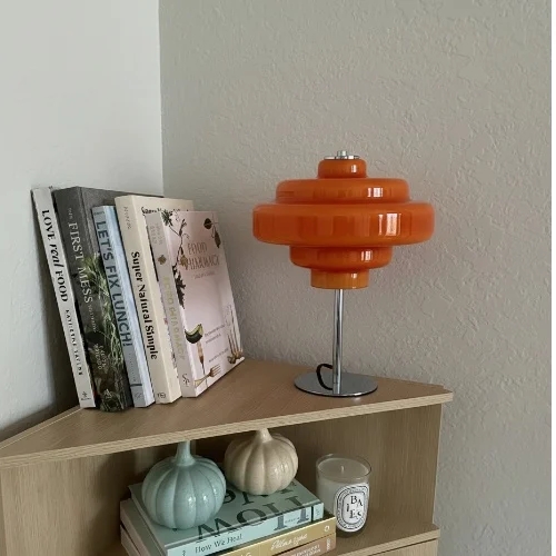Fotorecensie van oranje Koloro tafellamp