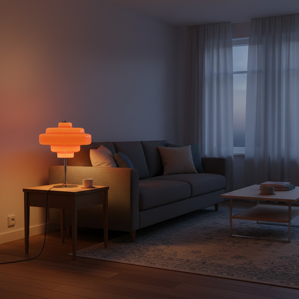 Koloro lamp in een sfeervolle woonkamer