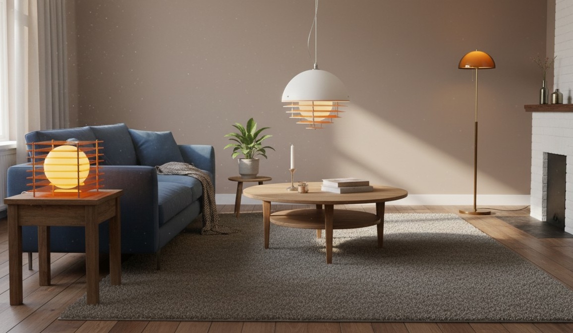 Sunset-collectie met sfeerverlichting in woonkamer