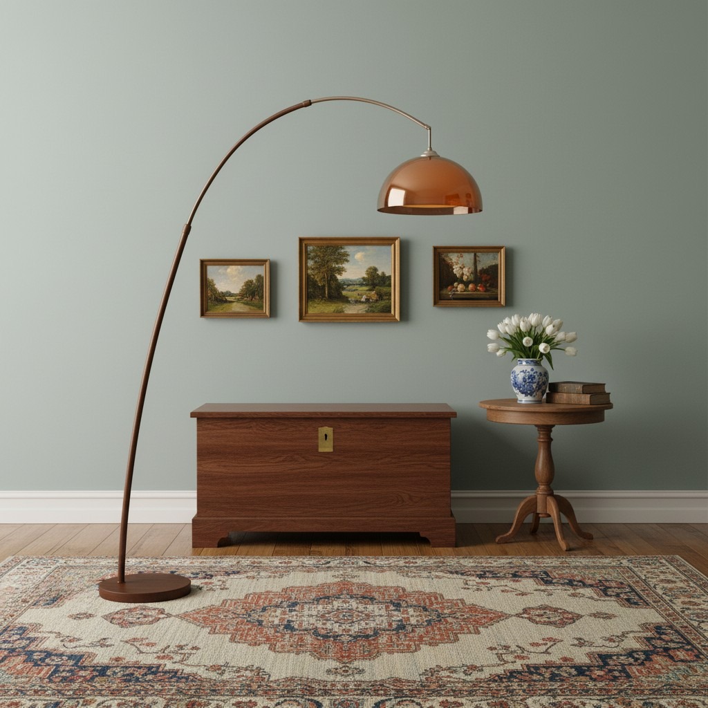 Vloerlamp in woonruimte