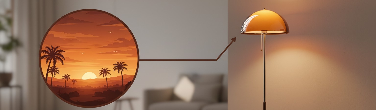 Haal de zonsondergang in huis