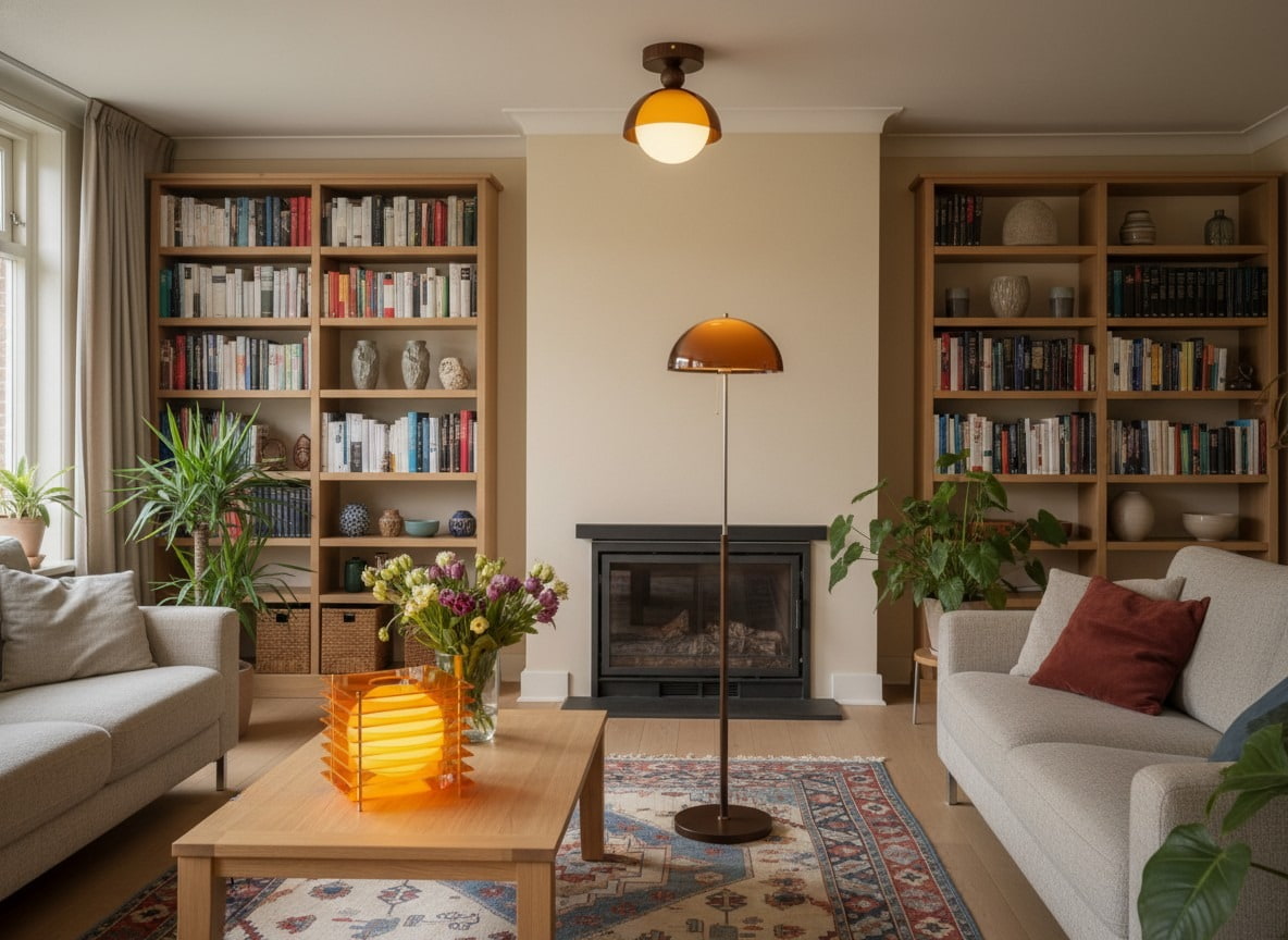 Sunset-collectie in een woonkamer