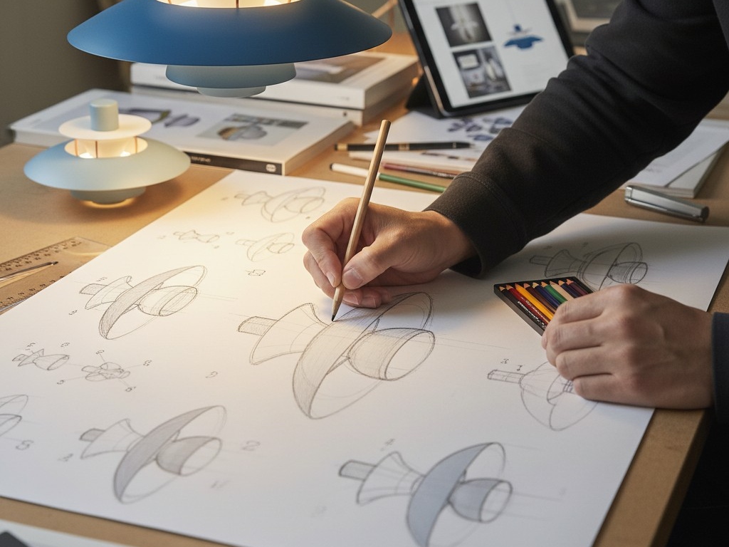 Het ontwerp van de gelaagde hanglamp