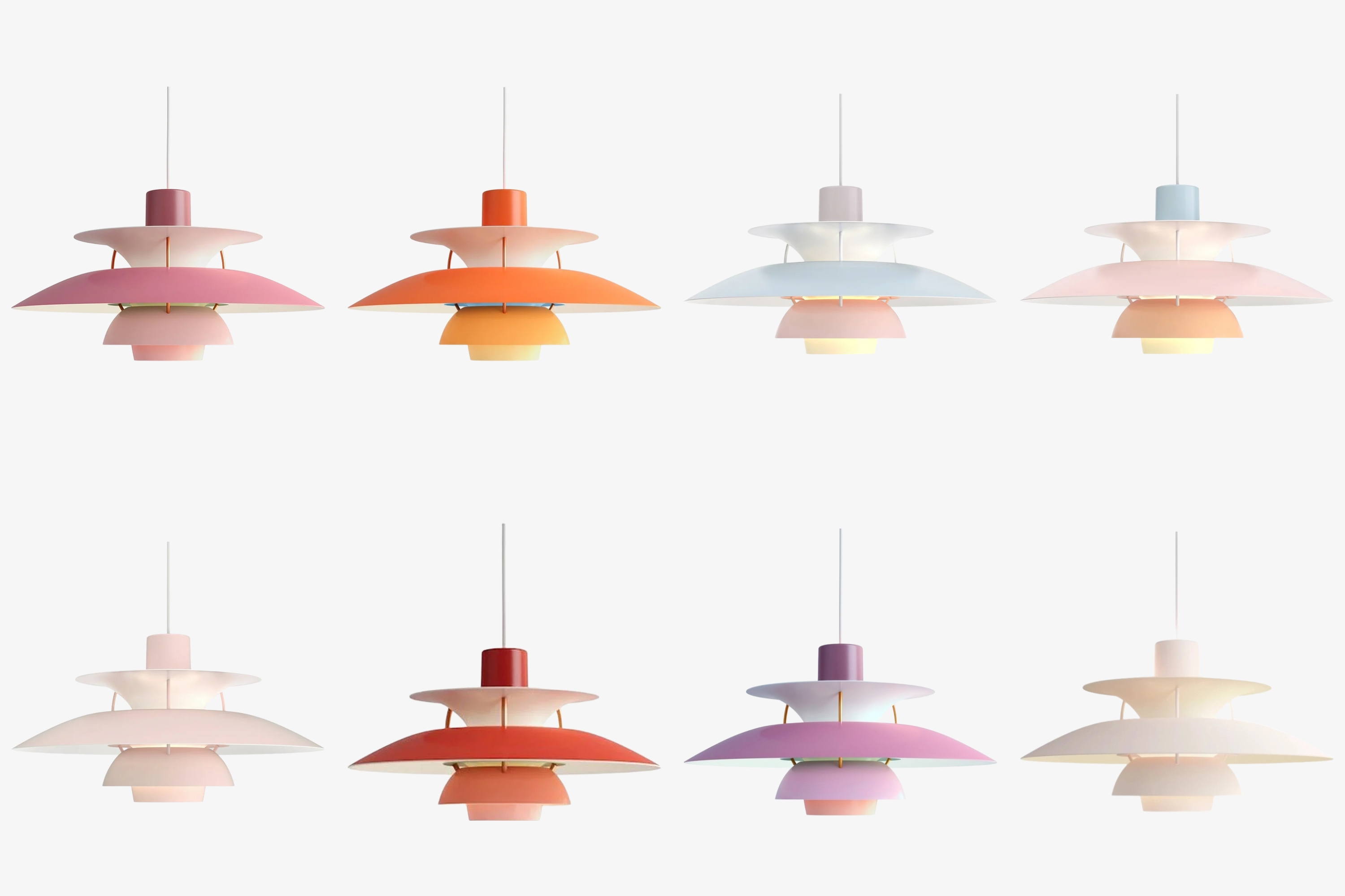 Warme kleuren van de Morandi hanglamp