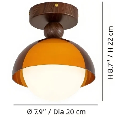 Afmetingen maat C van de plafondlamp