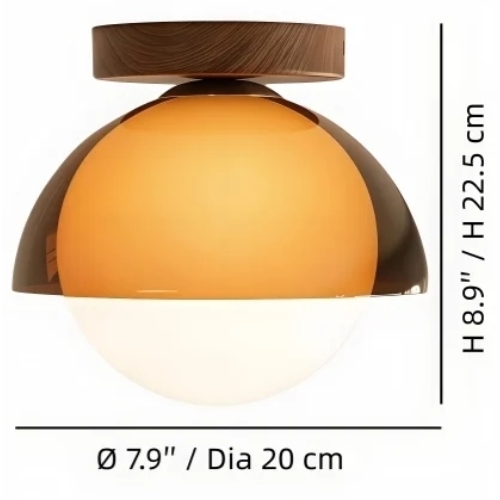 Afmetingen maat A van de plafondlamp