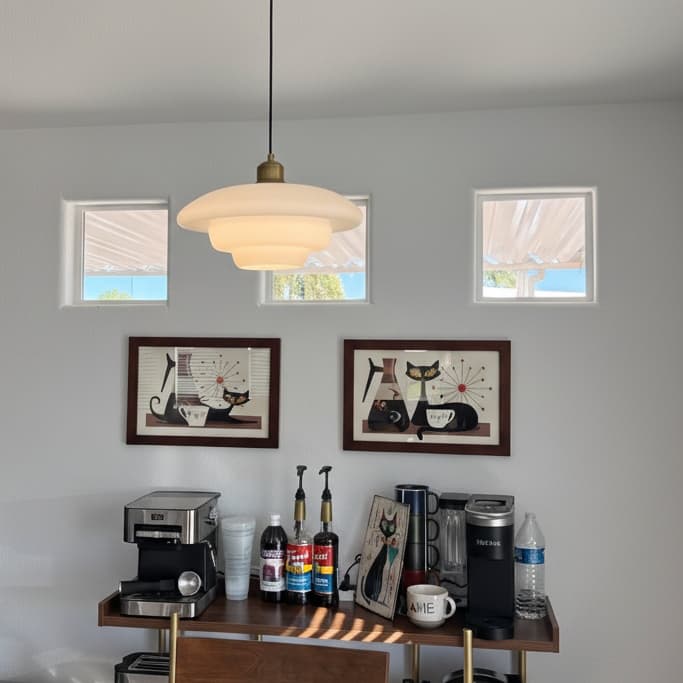 Fotorecensie van hanglamp in kamer