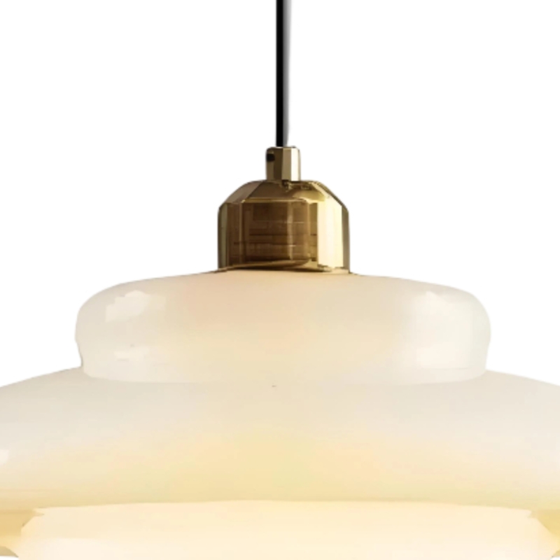 Detail van de messingkleurige fitting