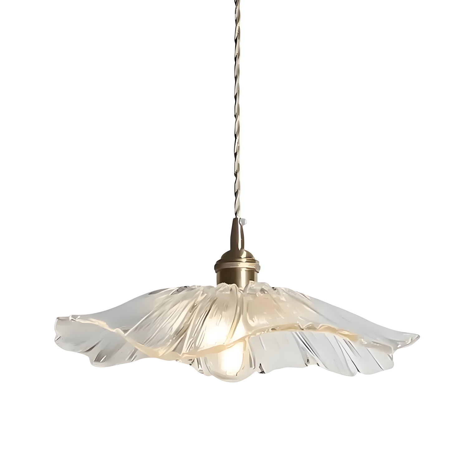 Transparante Lotus glazen hanglamp