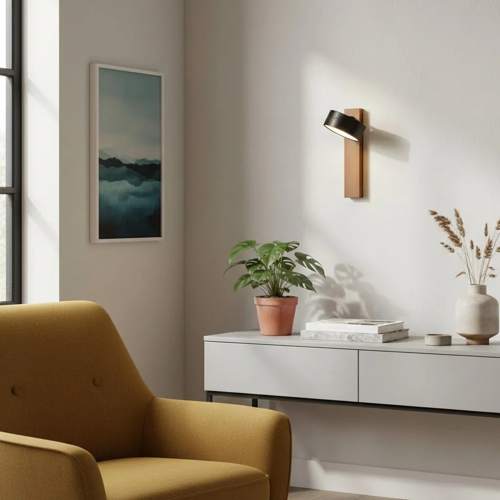 Wandlampe in einer Woonkamer