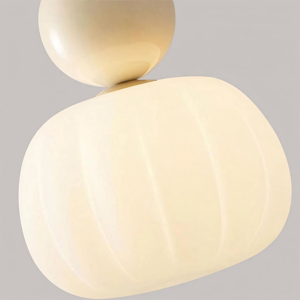 Detail van de verlichte kap van de Ornavigo hanglamp