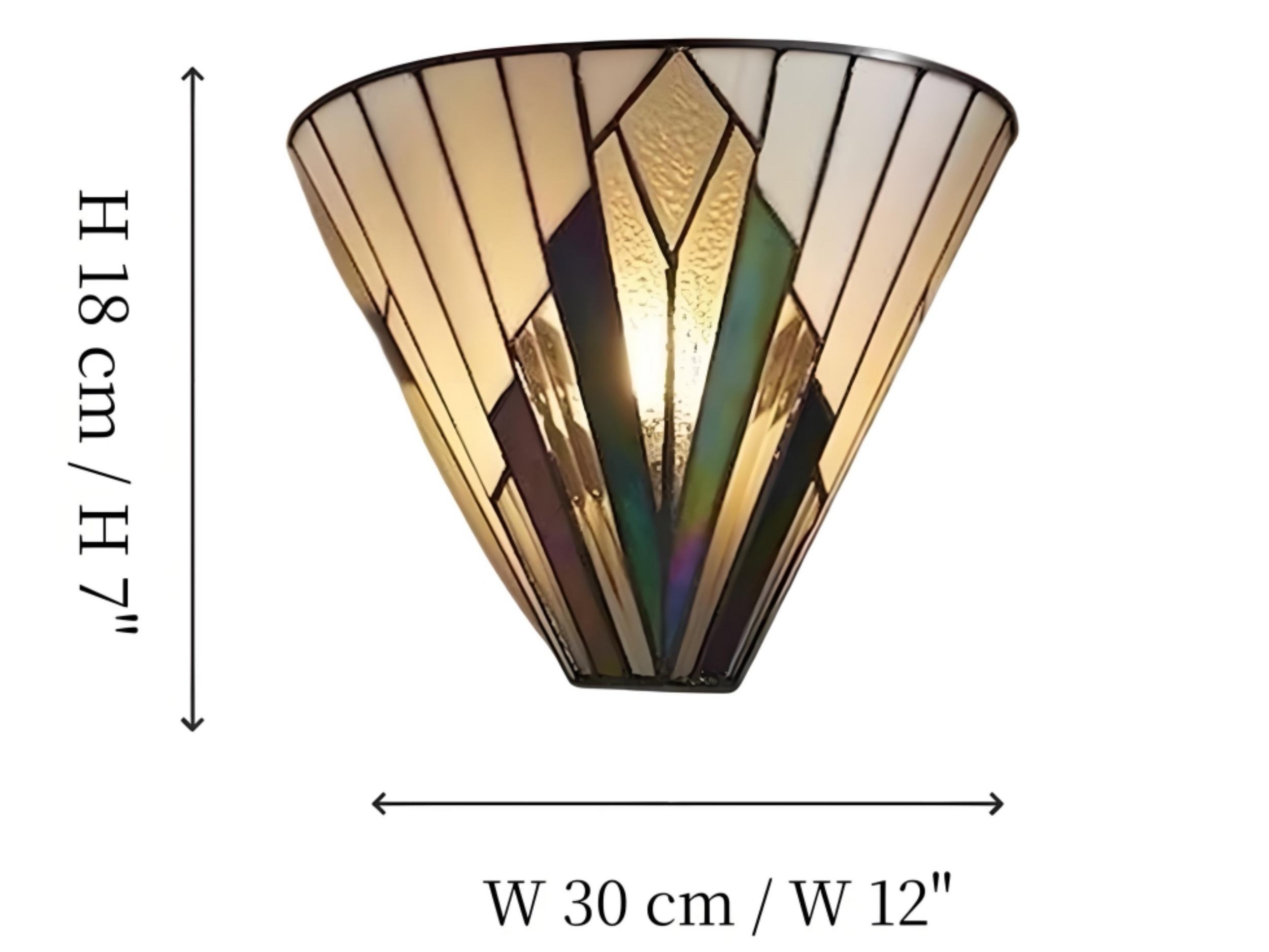 Afmetingen van de Astolyn wandlamp