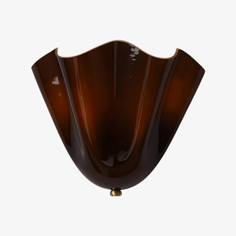 Bellina wandlamp stijlweergave rood glas