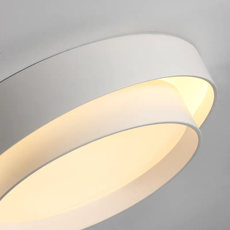 Detail van de dubbele ronde lampvorm
