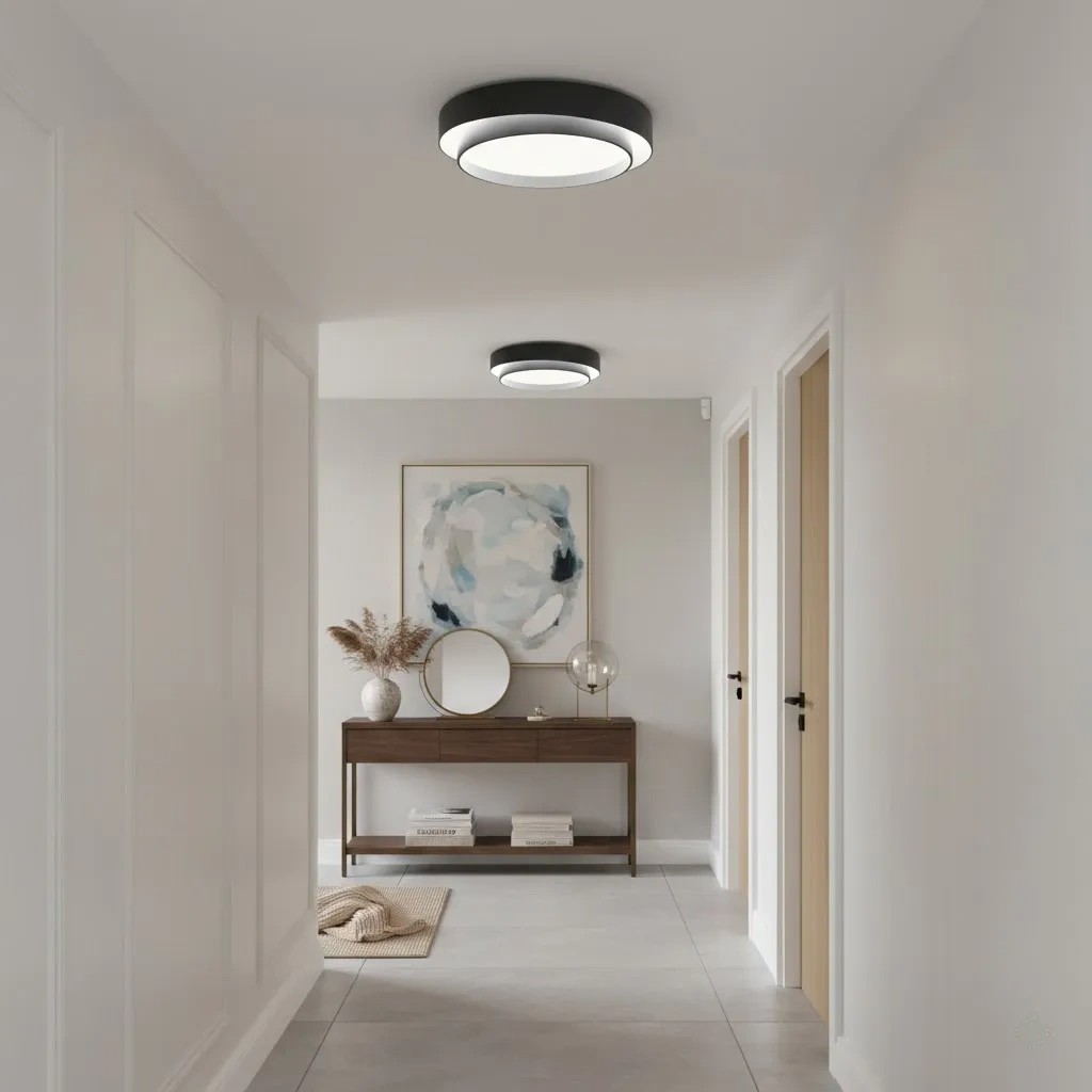 Plafondlamp in gang