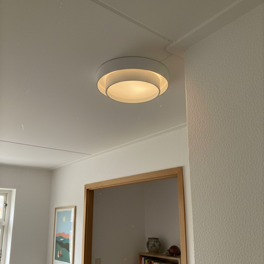 Klantfoto van de plafondlamp