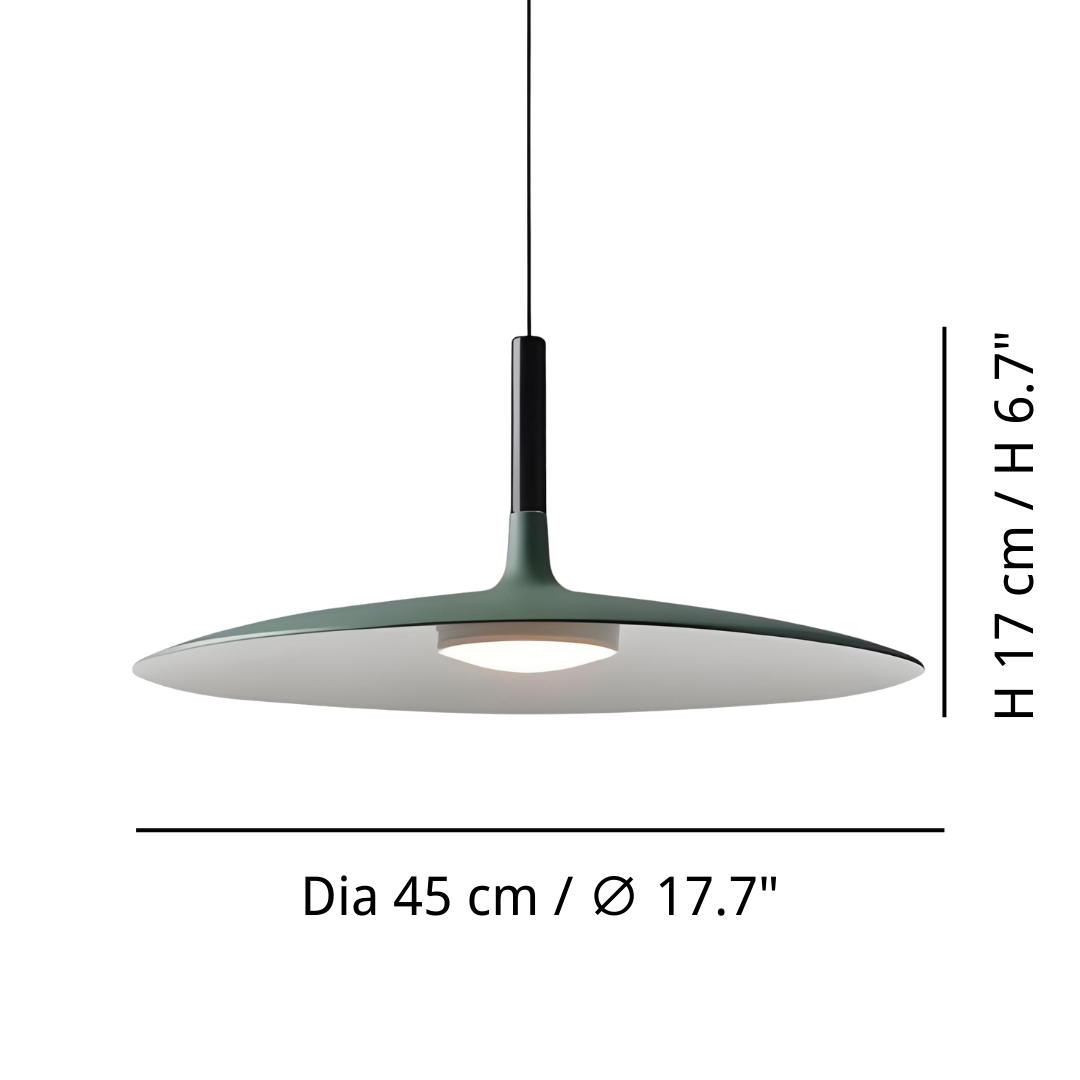 Afmetingen diameter 45 cm en hoogte 17 cm