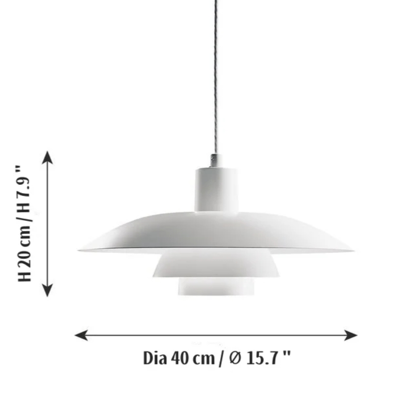 Dreistufige Pendelleuchte im Esszimmer