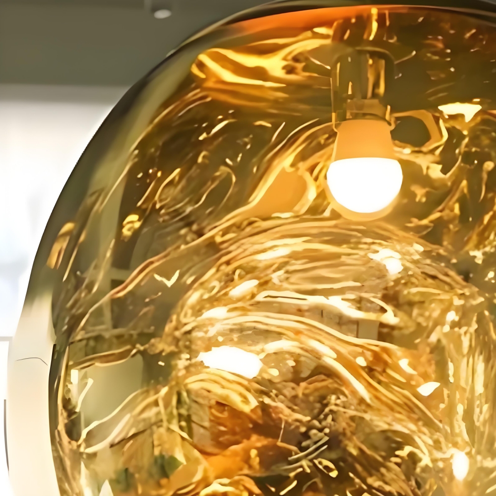 Detail van de reflecterende binnenzijde