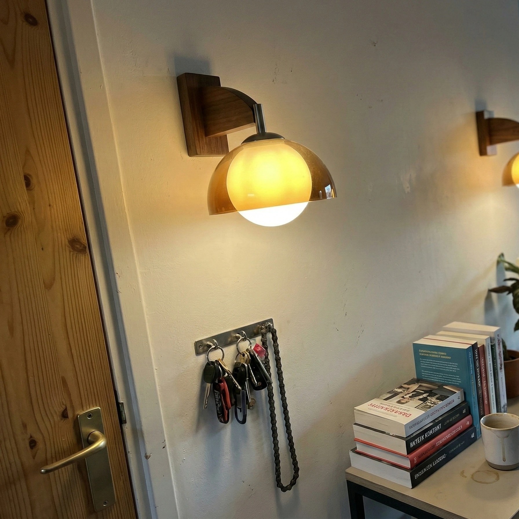 Photorecensie van de brandende wandlamp in house