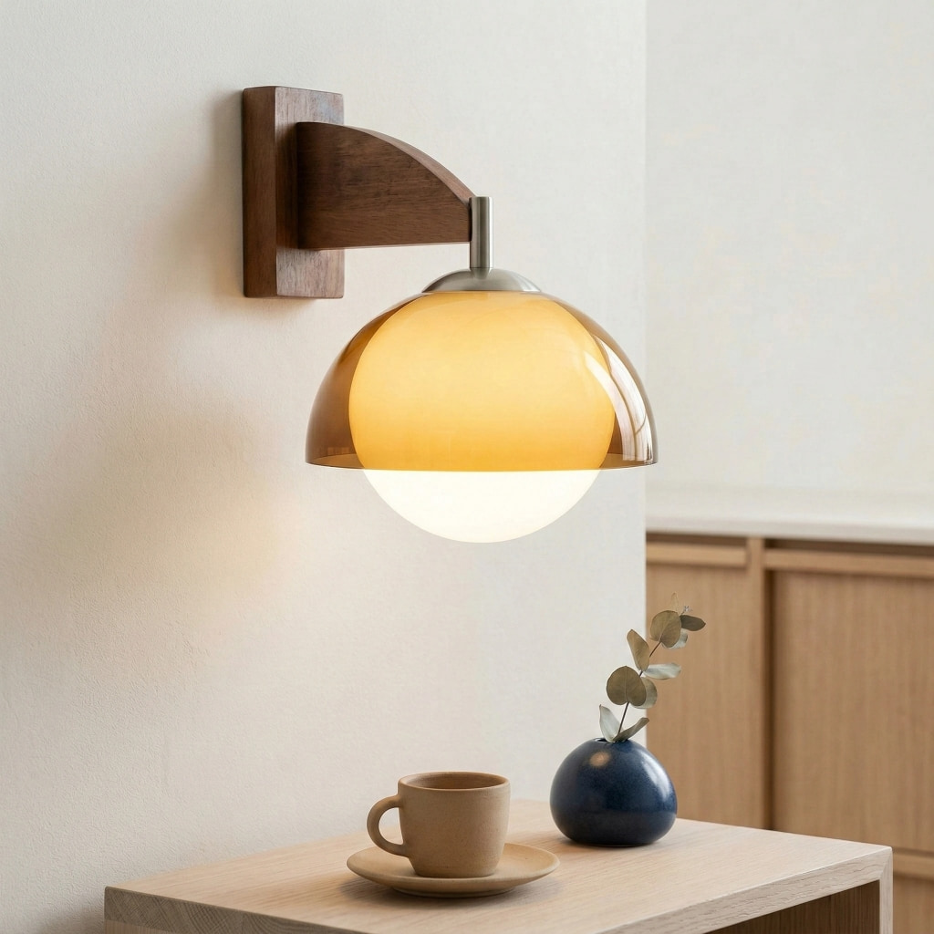 Lampe murale avec lumière sur votre table