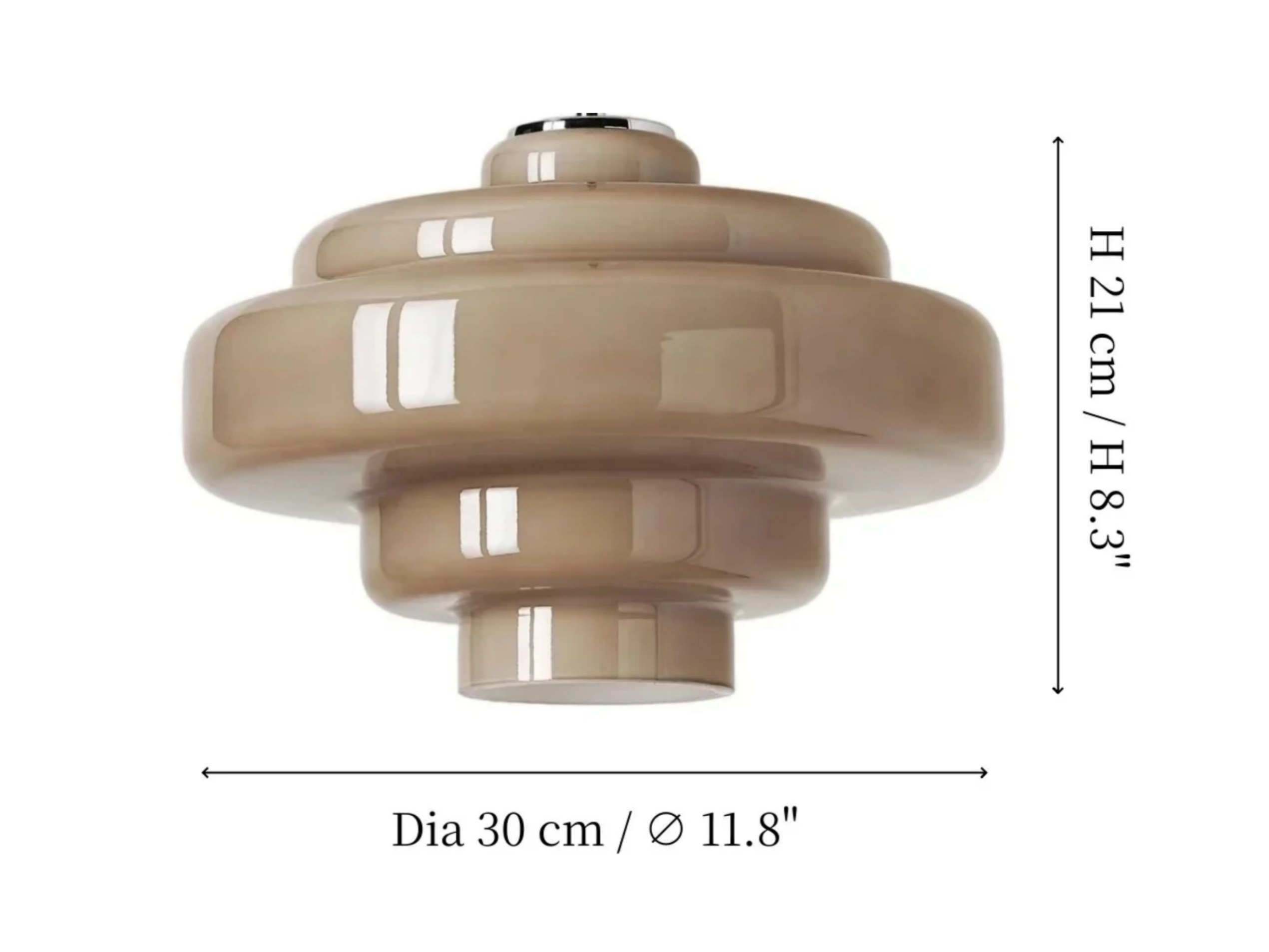 Koloro afmetingen: diameter 30 cm en hoogte 21 cm