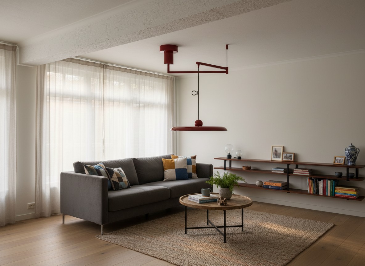 Tizio hanglamp in een woonkamer