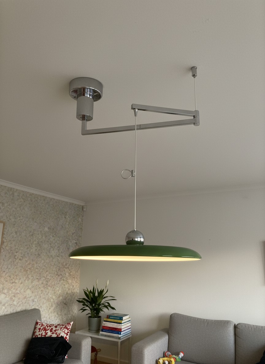 Fotorecensie van de groene Tizio hanglamp