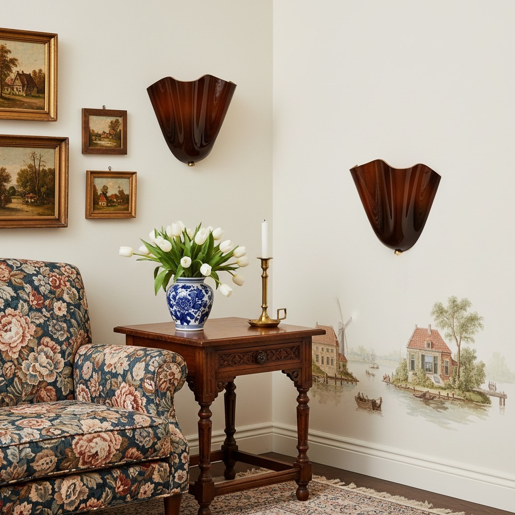Bellina wandlampen in een klassiek interieur