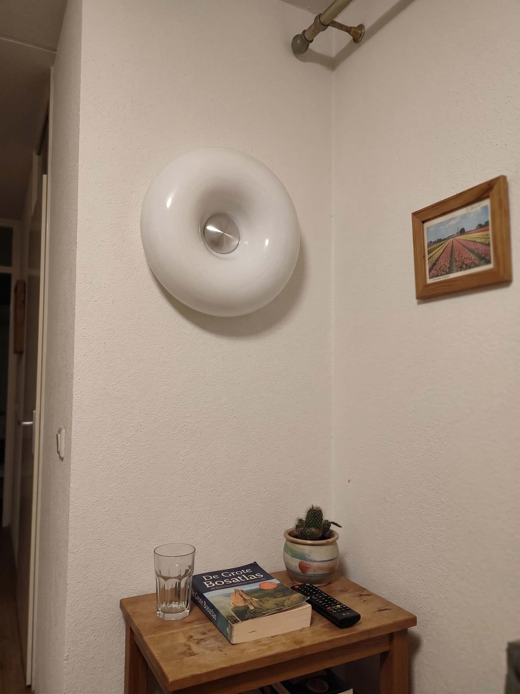 Fotorecensie van witte Halorentis wandlamp