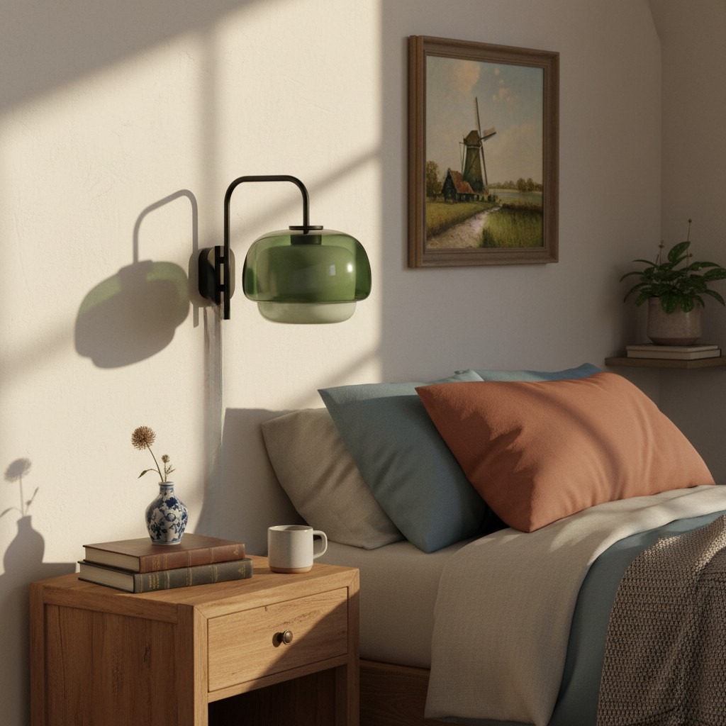 Clinco-wandlamp in een woonkamer