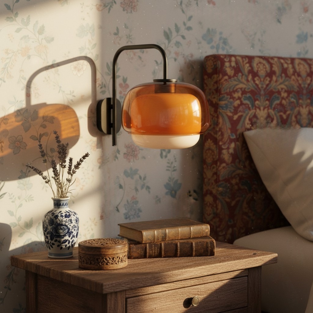 Clinco-wandlamp naast een fauteuil
