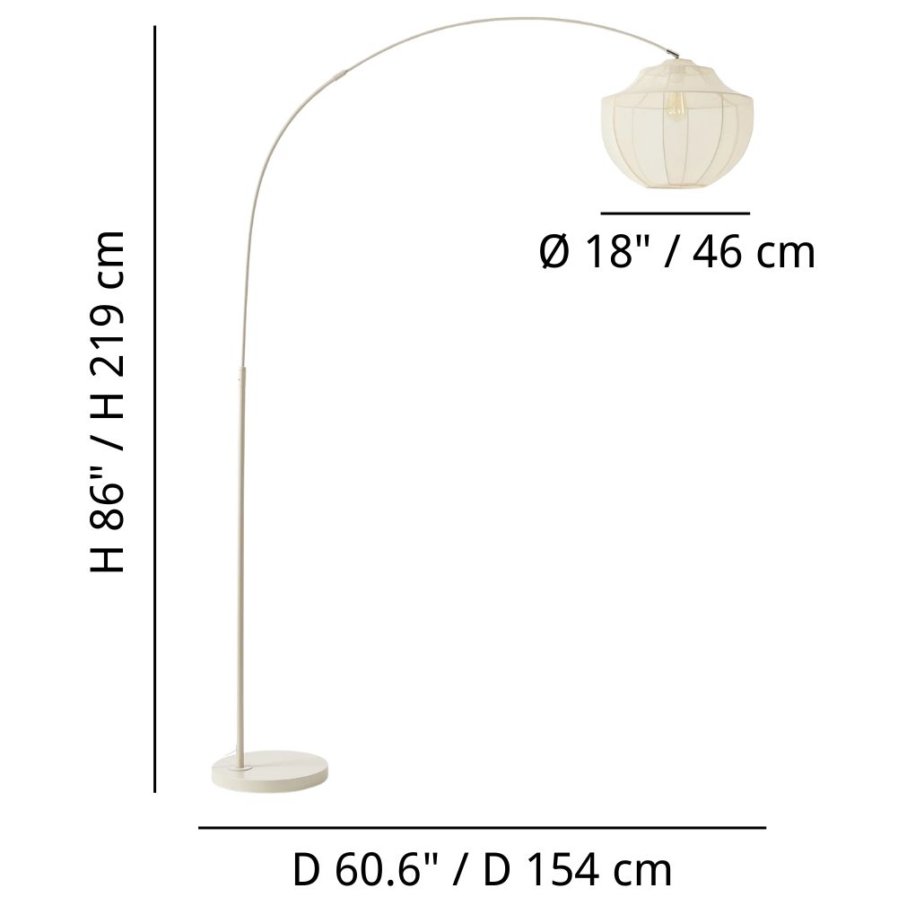 Afmetingen van de Lumifil booglamp