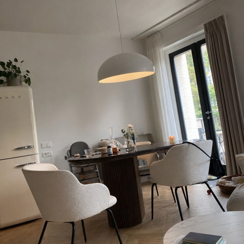 Fotorecensie met witte hanglamp