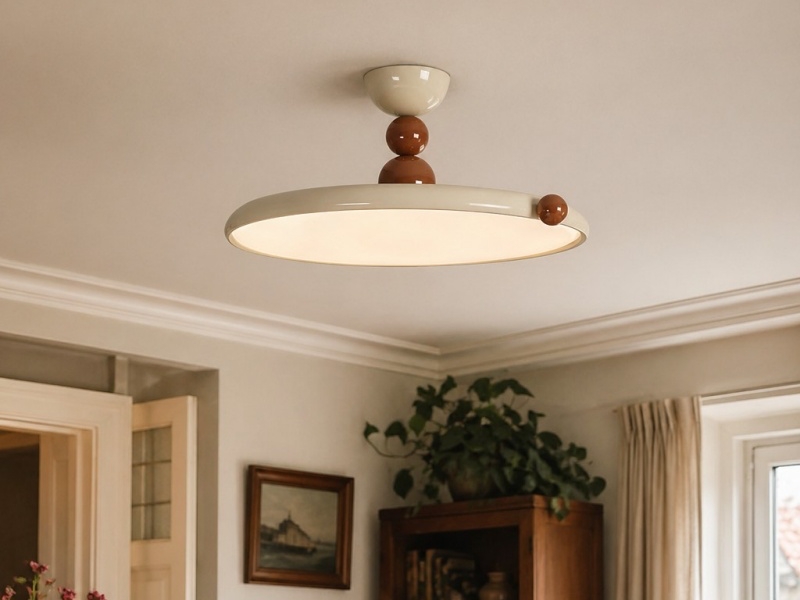 Vintage schijf plafondlamp specificaties sfeerbeeld