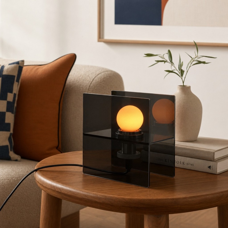 Kristalzwart model als moderne tafeldecoratie