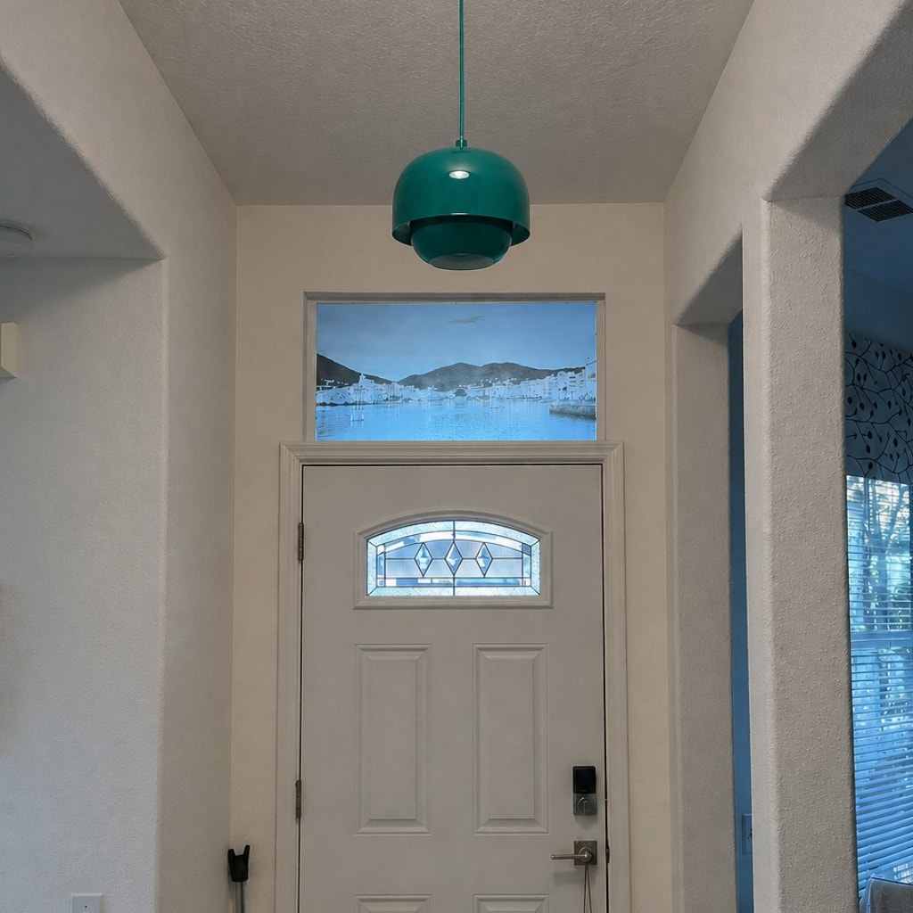 Fotorecensie met groene Clinco hanglamp