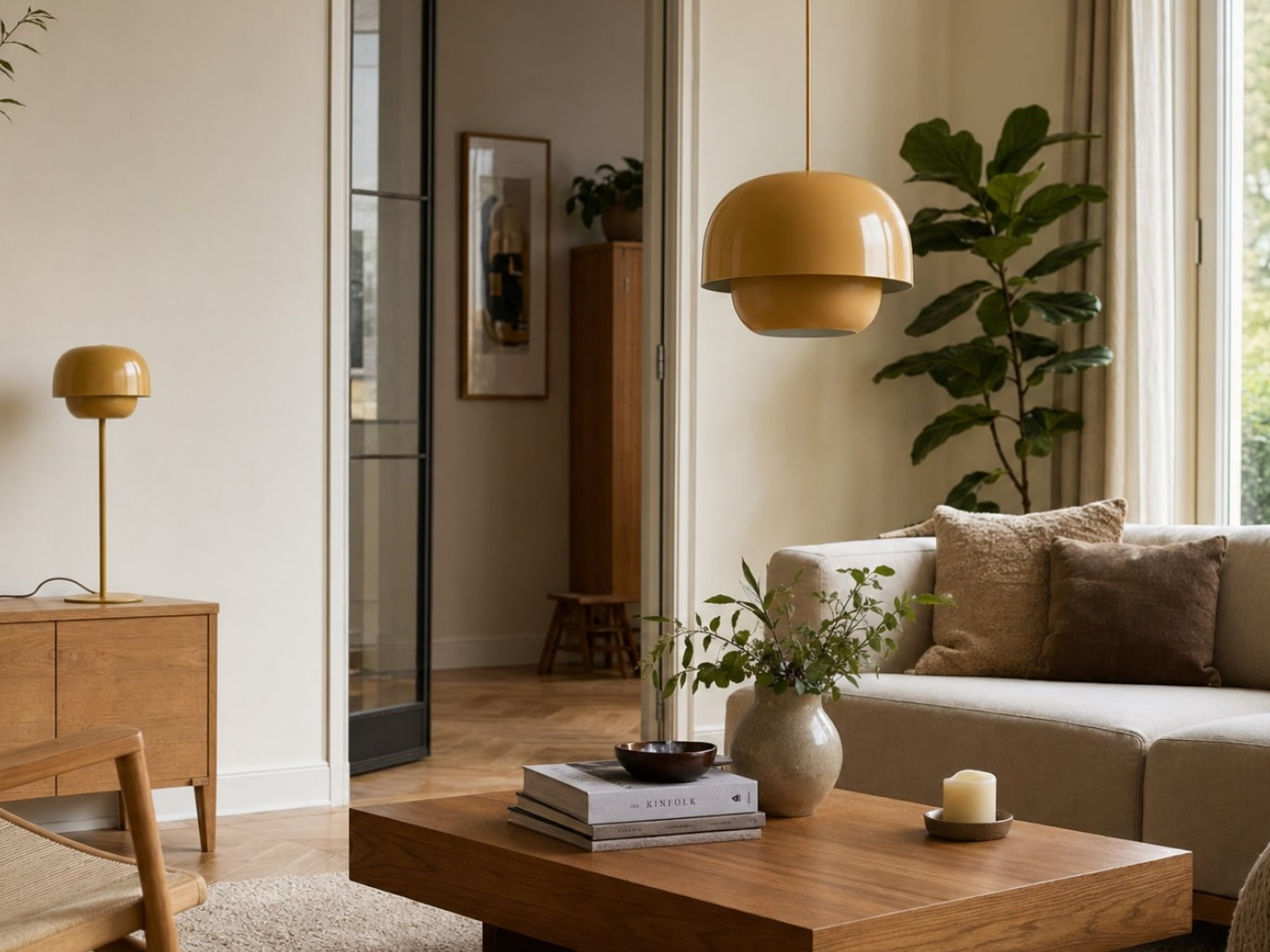 Clinco-kleurencollectie in een woonkamer